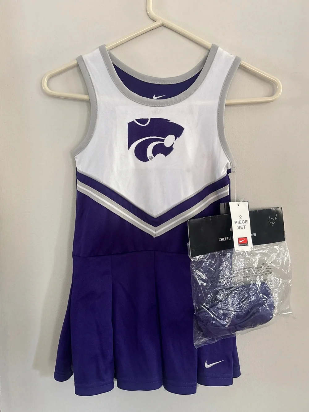 Nike Kansas State Wildcats Third Street Cheerleader 2-Piece Outfit Size 5T